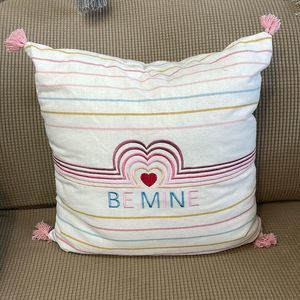 Be mine valentines heart throw pillow decorative